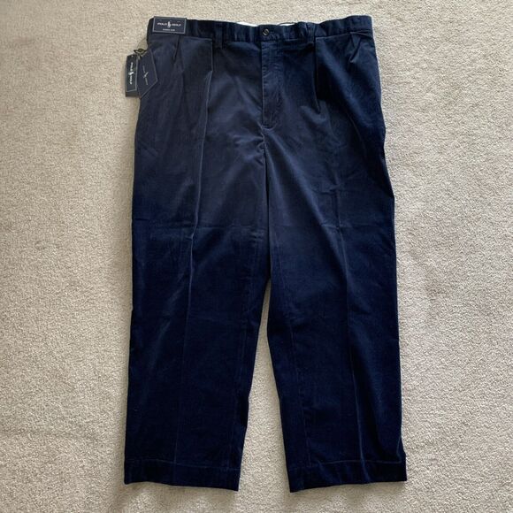 NWT‎ Polo Golf Ralph Lauren Blue Fairway Cotton Elastane Corduroy Pants 40x27 - Picture 1 of 12